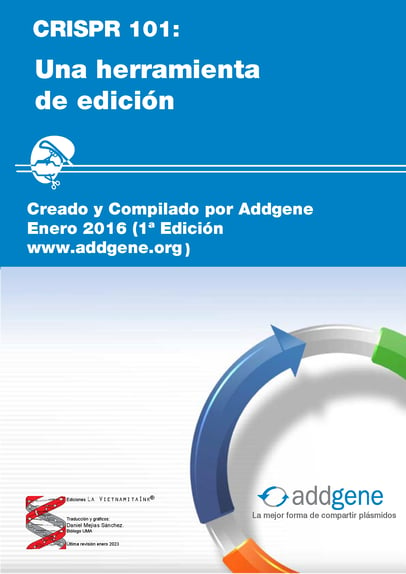 Cover picture of CRISPR 101 ebook Spanish version